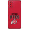 Utah Utes Text on Red Galaxy S20 Skin