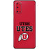 Utah Utes Text on Red Galaxy S20 Skin