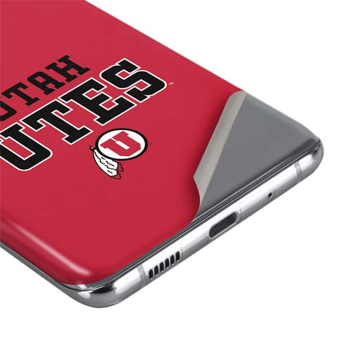 Utah Utes Text on Red Galaxy S20 Ultra 5G Skin