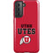 Utah Utes Text on Red Galaxy S21 5G Pro Case