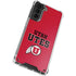 Utah Utes Text on Red Galaxy S21 Plus 5G Clear Case