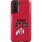Utah Utes Text on Red Galaxy S21 Plus 5G Pro Case