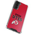 Utah Utes Text on Red Galaxy S22 Clear Case