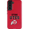 Utah Utes Text on Red Galaxy S22 Pro Case