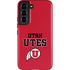 Utah Utes Text on Red Galaxy S22 Pro Case