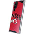 Utah Utes Text on Red Galaxy S22 Ultra Clear Case