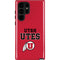 Utah Utes Text on Red Galaxy S22 Ultra Pro Case