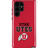 Utah Utes Text on Red Galaxy S22 Ultra Pro Case