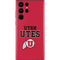 Utah Utes Text on Red Galaxy S22 Ultra Skin