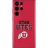 Utah Utes Text on Red Galaxy S22 Ultra Skin