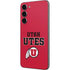 University of Utah Utes Text on Red Galaxy S23 FE Skin