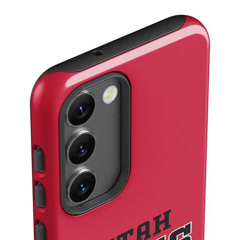 Utah Utes Text on Red Galaxy S23 Plus Pro Case