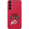Utah Utes Text on Red Galaxy S23 Plus Skin