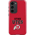 Utah Utes Text on Red Galaxy S23 Pro Case