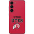 Utah Utes Text on Red Galaxy S23 Skin