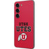 Utah Utes Text on Red Galaxy S23 Skin