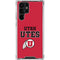 University of Utah Utes Text on Red Galaxy S23 Ultra Clear Case