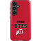 University of Utah Utes Text on Red Galaxy S24 Impact Case