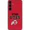 University of Utah Utes Text on Red Galaxy S24 Skin