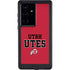 University of Utah Utes Text on Red Galaxy S24 Ultra Waterproof Case