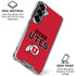 University of Utah Utes Text on Red Galaxy S26 Clear Case