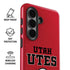 University of Utah Utes Text on Red Galaxy S26 Impact Case