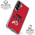 University of Utah Utes Text on Red Galaxy S26 Plus Clear Case