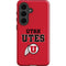 University of Utah Utes Text on Red Galaxy S26 Plus Impact Case