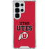 University of Utah Utes Text on Red Galaxy S26 Ultra Clear Case