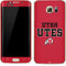 Utah Utes Text on Red Galaxy S7 Edge Skin