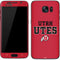 Utah Utes Text on Red Galaxy S7 Skin