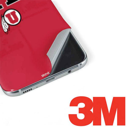 Utah Utes Text on Red Galaxy S8 Plus Skin