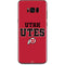 Utah Utes Text on Red Galaxy S8 Skin