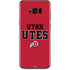 Utah Utes Text on Red Galaxy S8 Skin