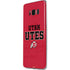 Utah Utes Text on Red Galaxy S8 Skin