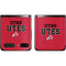 Utah Utes Text on Red Galaxy Z Flip Skin