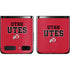 Utah Utes Text on Red Galaxy Z Flip Skin