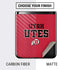 Utah Utes Text on Red Galaxy Z Flip Skin