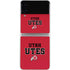 Utah Utes Text on Red Galaxy Z Flip3 5G Skin