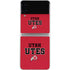 Utah Utes Text on Red Galaxy Z Flip4 5G Skin