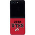 University of Utah Utes Text on Red Galaxy Z Flip5 5G Skin
