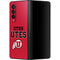 Utah Utes Text on Red Galaxy Z Fold3 5G Skin