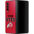 Utah Utes Text on Red Galaxy Z Fold3 5G Skin