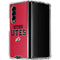Utah Utes Text on Red Galaxy Z Fold4 5G Clear Case