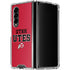 Utah Utes Text on Red Galaxy Z Fold4 5G Clear Case