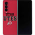 Utah Utes Text on Red Galaxy Z Fold4 5G Skin