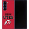 University of Utah Utes Text on Red Galaxy Z Fold6 Skin