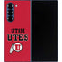 University of Utah Utes Text on Red Galaxy Z Fold6 Skin