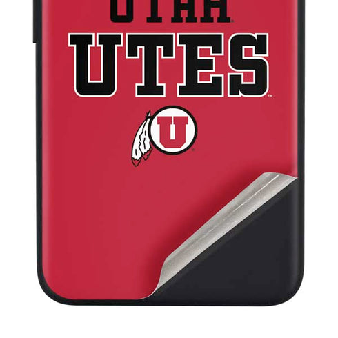 Utah Utes Text on Red Google Pixel 4a Skin