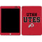 University of Utah Utes Text on Red Apple iPad Skin